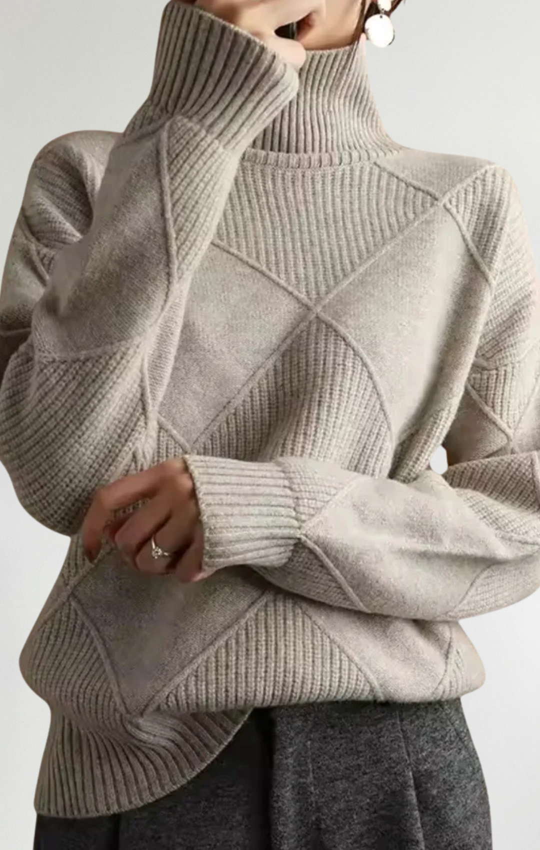 Ángela - Suéter de cuello alto