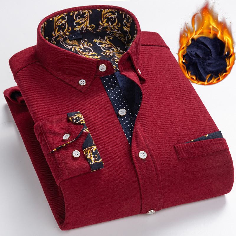 👔 60% RABATT JETZT! ✨ Herren Samtgewebe Hemd - Elegante Struktur mit Atmungsaktivem Tragekomfort für Business & Freizeit 🌟💼