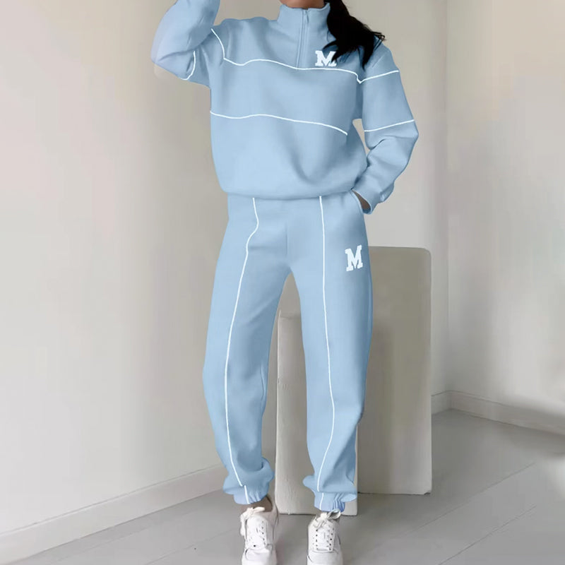Conjunto de 2 piezas con sudadera informal y pantalón
