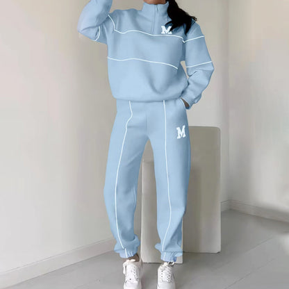 Conjunto de 2 piezas con sudadera informal y pantalón