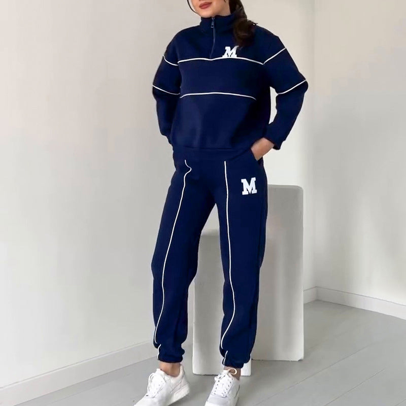 Conjunto de 2 piezas con sudadera informal y pantalón