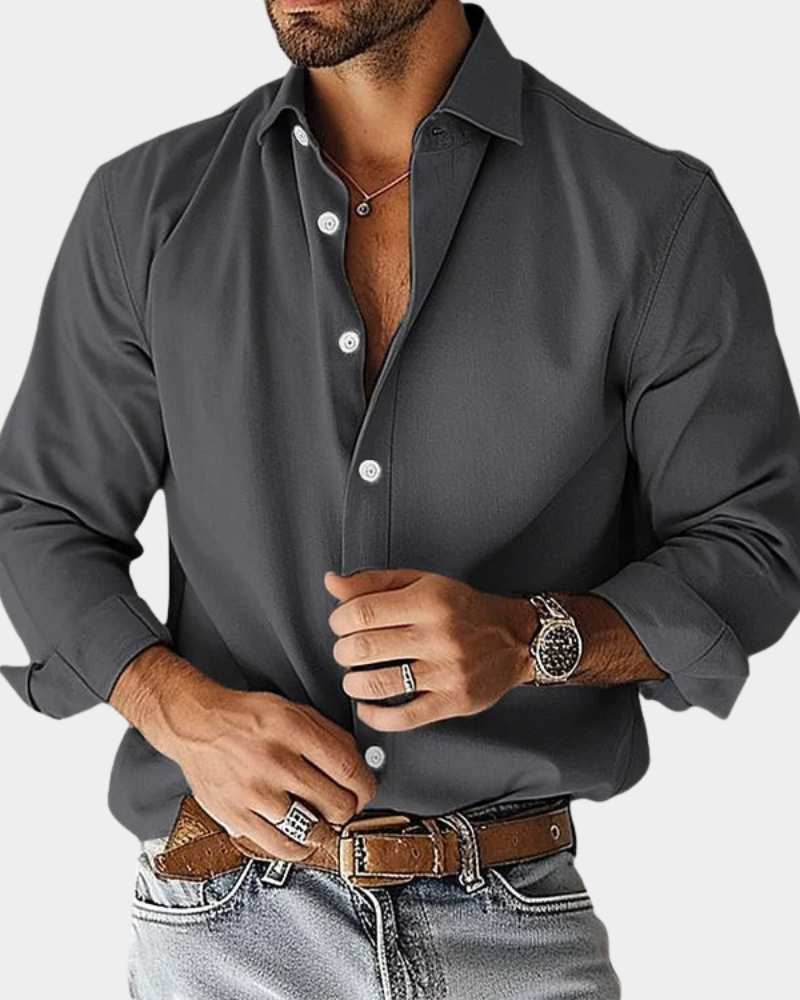 Camisa lisa elegante