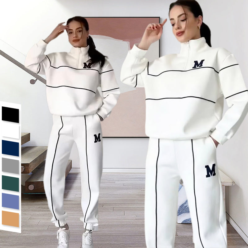 Conjunto de 2 piezas con sudadera informal y pantalón