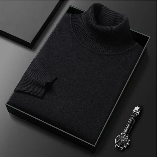 Jersey de cachemir premium para hombre, liso: tejido suave y agradable con un corte moderno, ideal para el trabajo y el tiempo libre