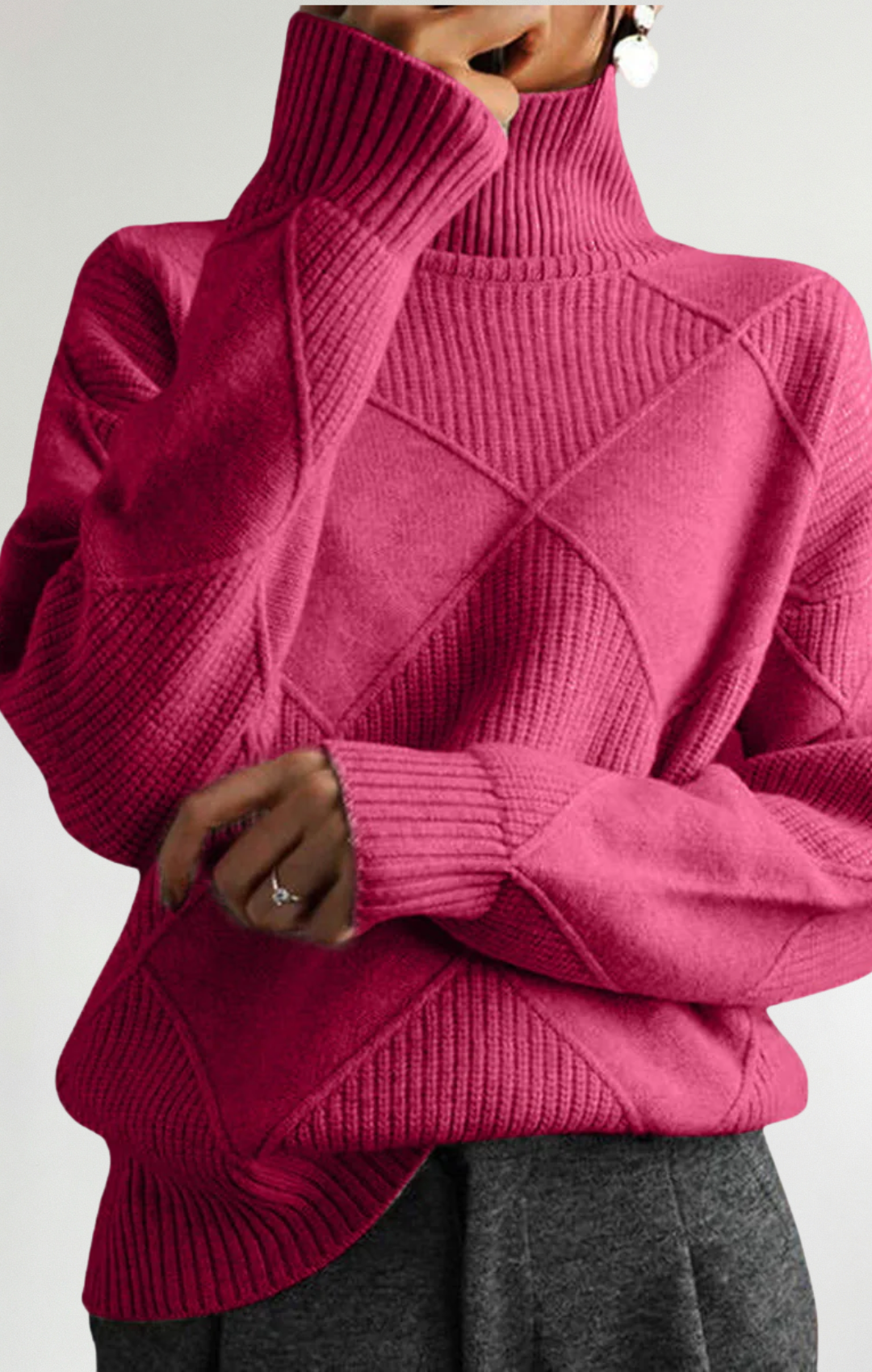 Ángela - Suéter de cuello alto