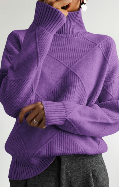 Ángela - Suéter de cuello alto