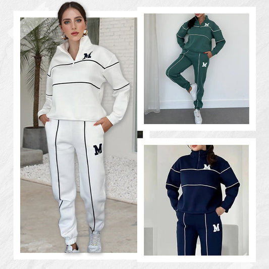 Conjunto de 2 piezas con sudadera informal y pantalón