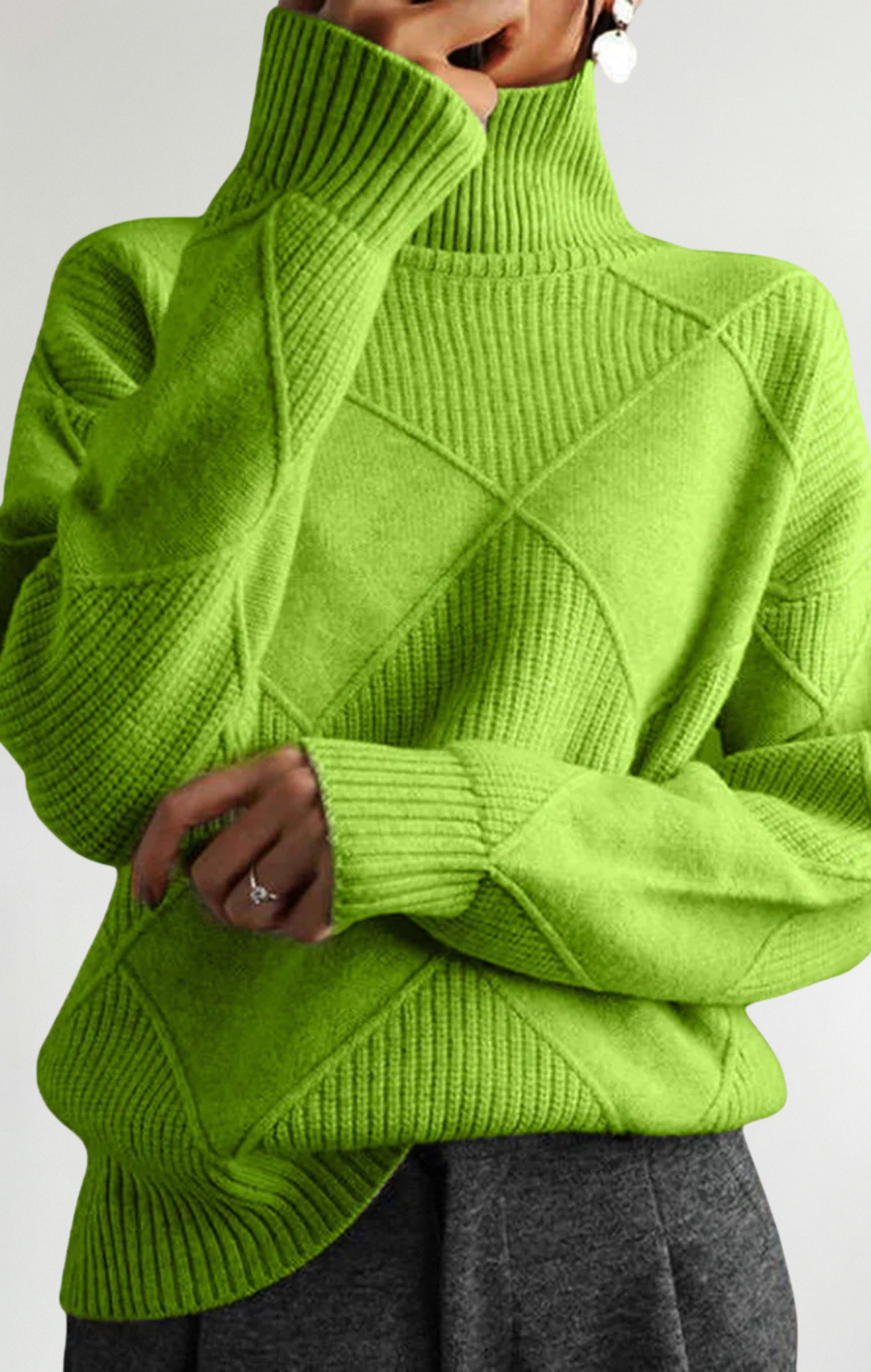 Ángela - Suéter de cuello alto