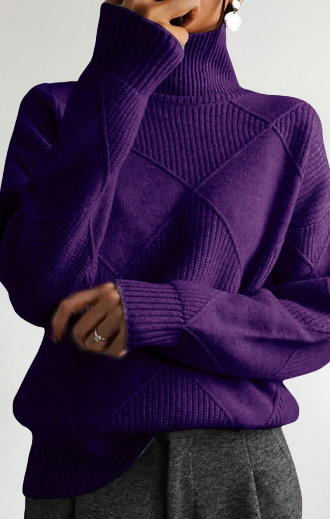 Ángela - Suéter de cuello alto