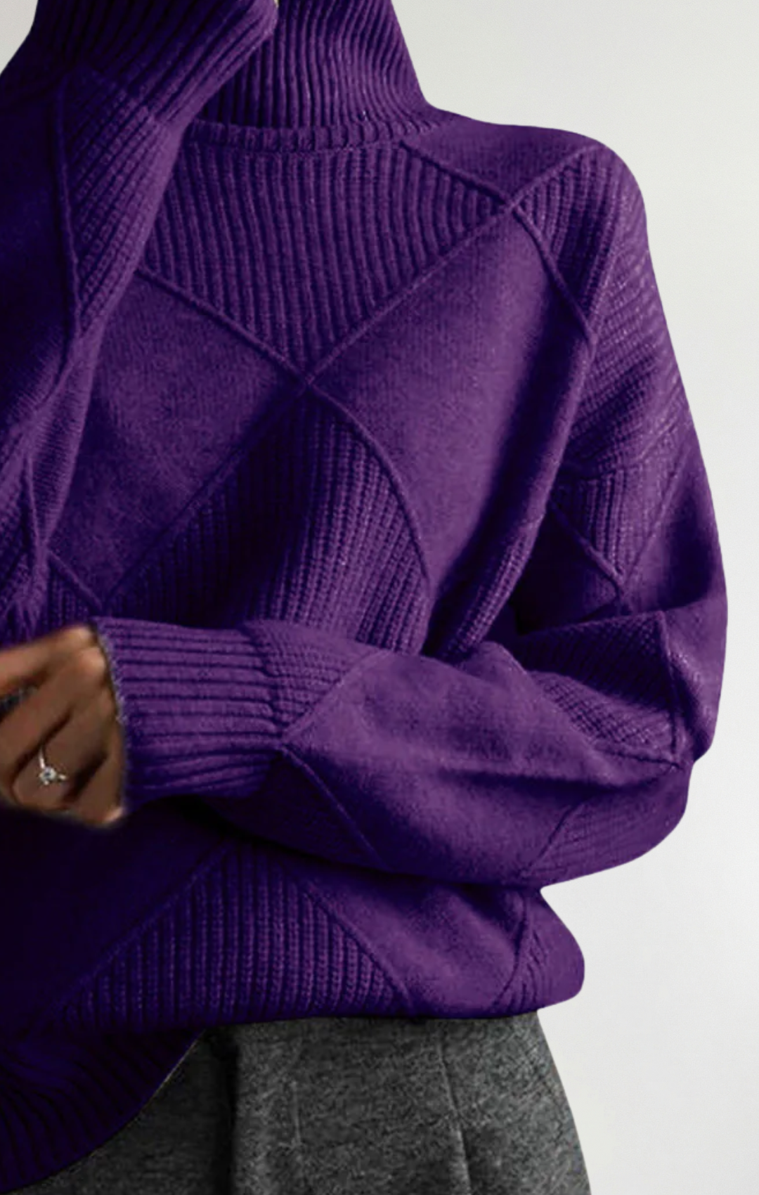 Ángela - Suéter de cuello alto