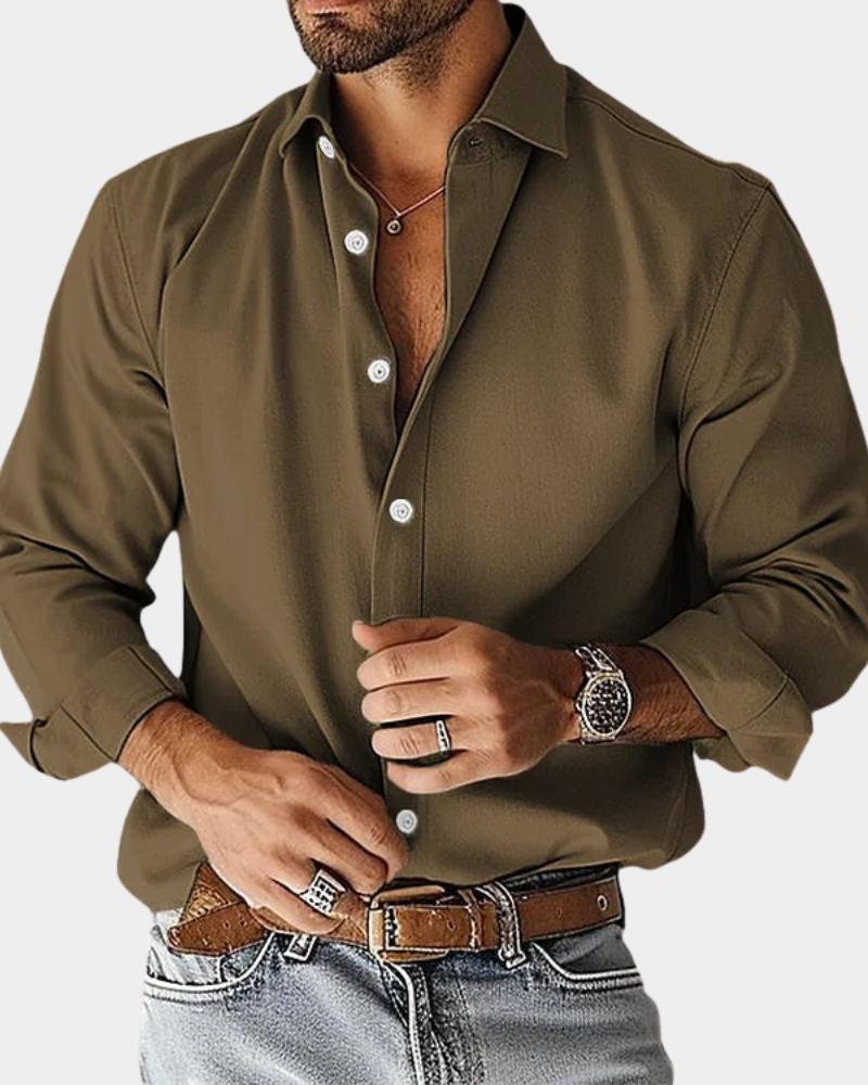 Camisa lisa elegante