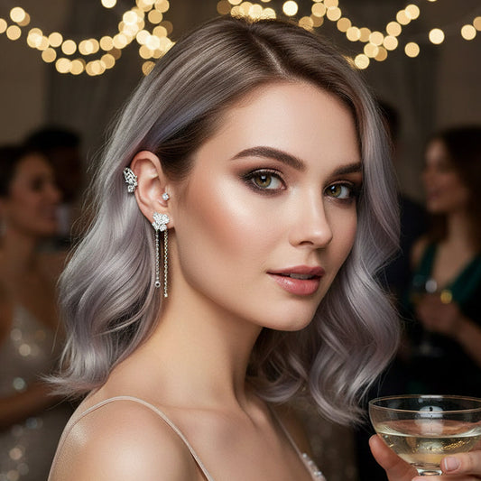 Pendientes sencillos con motivos de mariposas, flores y borlas: elegantes y cómodos, sin necesidad de perforarse las orejas