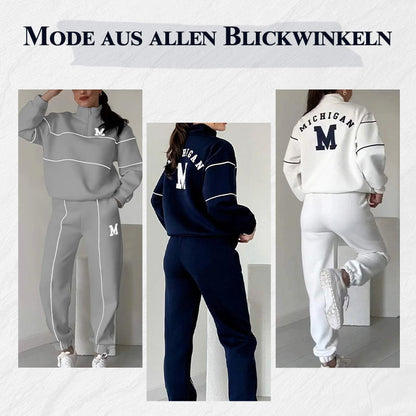 Conjunto de 2 piezas con sudadera informal y pantalón