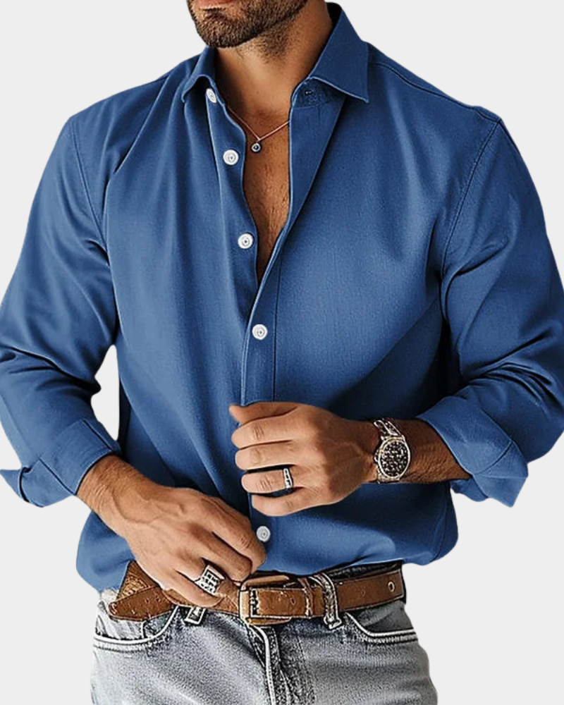 Camisa lisa elegante