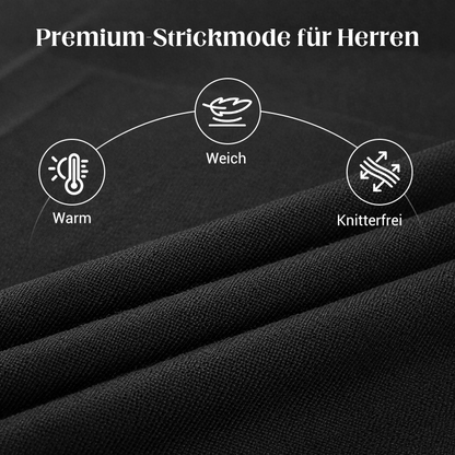 Jersey de cachemir premium para hombre, liso: tejido suave y agradable con un corte moderno, ideal para el trabajo y el tiempo libre