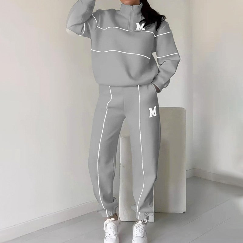 Conjunto de 2 piezas con sudadera informal y pantalón