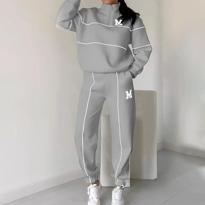 Conjunto de 2 piezas con sudadera informal y pantalón