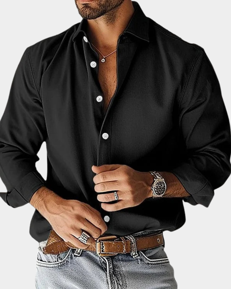 Camisa lisa elegante