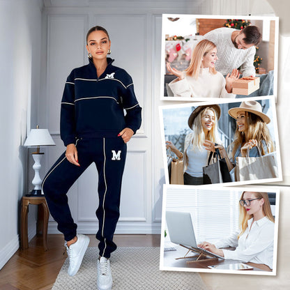 Conjunto de 2 piezas con sudadera informal y pantalón