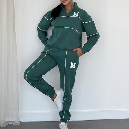 Conjunto de 2 piezas con sudadera informal y pantalón