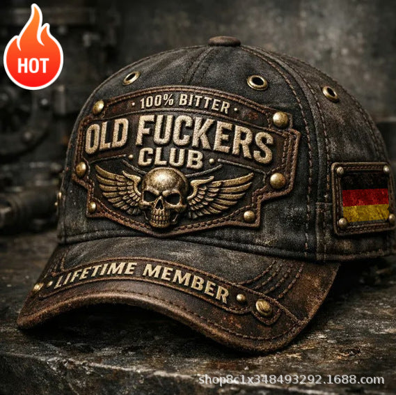 Gorra Vintage bordada "Old Fuckers Club"