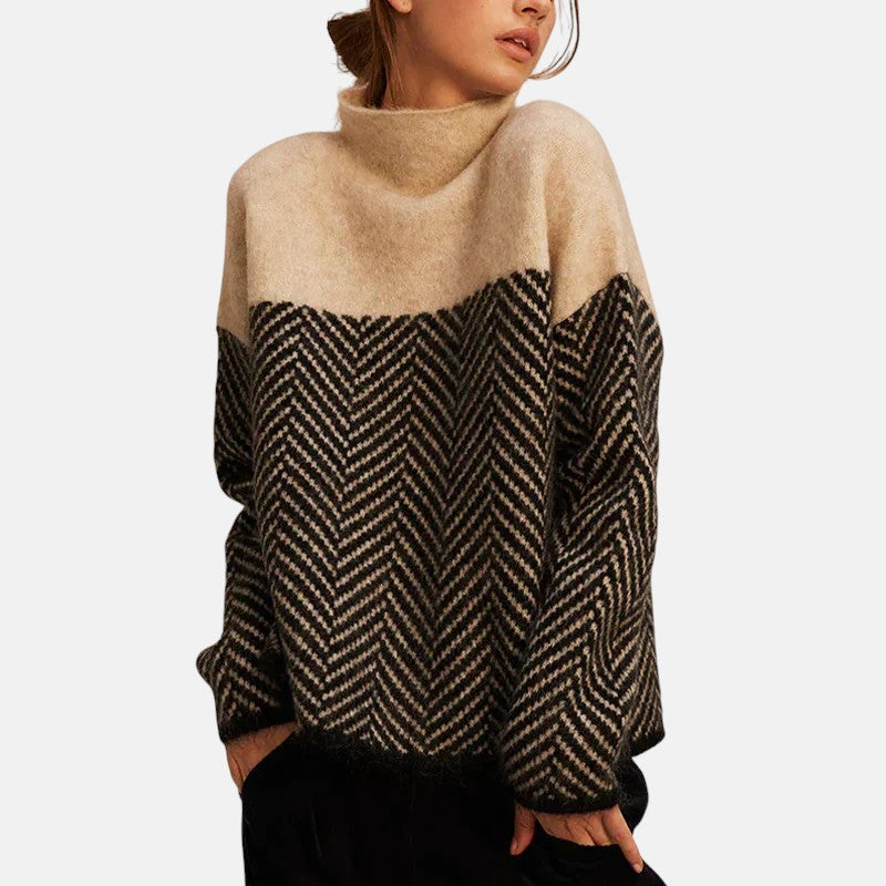 LUCÍA™ | SÚETER DE CUELLO ALTO DE ALGODÓN