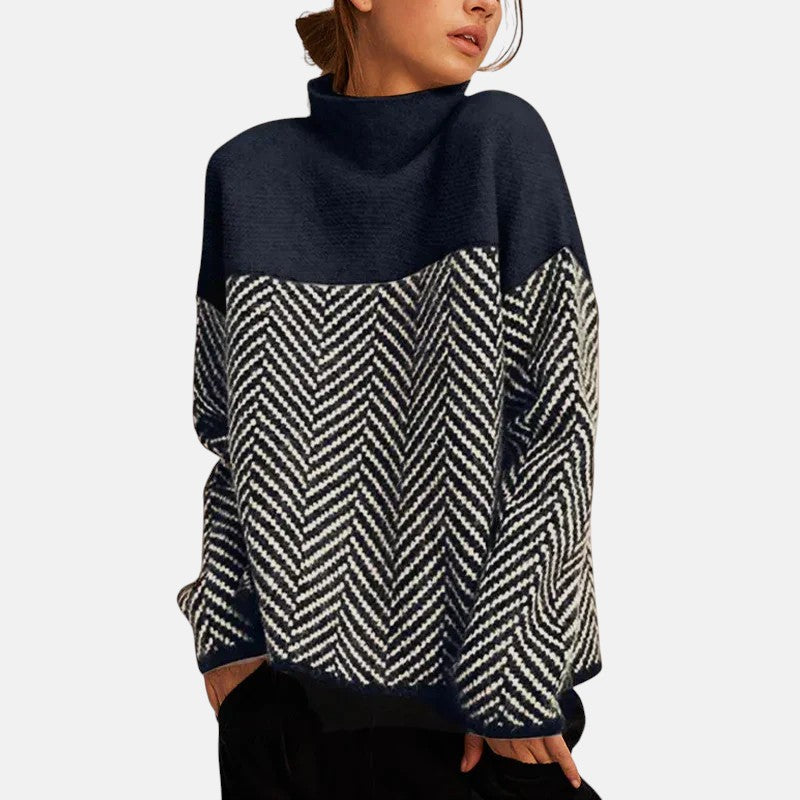 LUCÍA™ | SÚETER DE CUELLO ALTO DE ALGODÓN