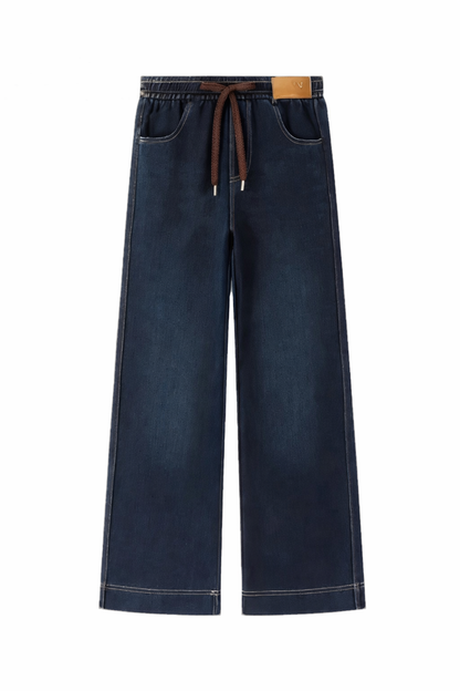 Pantalones informales de algodón elástico con cintura elástica