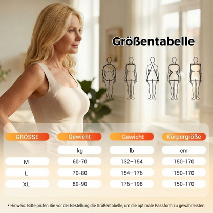 Camiseta térmica sin mangas para mujer con cuello redondo: sujetador integrado, sin costuras y perfecta para llevar debajo de otras prendas