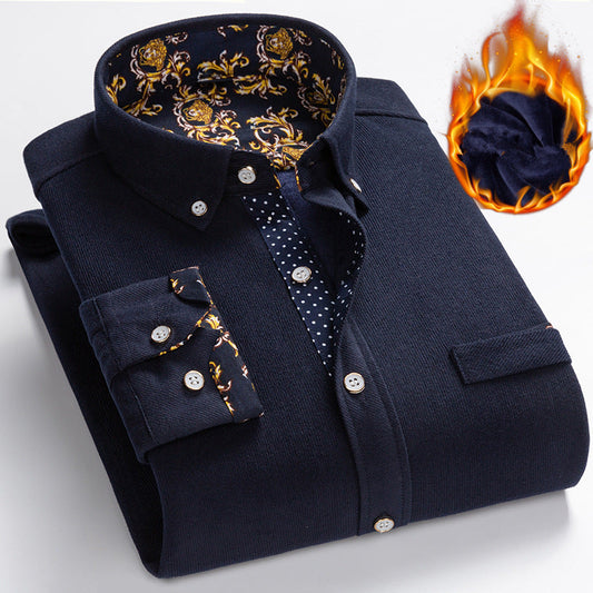 👔 60% RABATT JETZT! ✨ Herren Samtgewebe Hemd - Elegante Struktur mit Atmungsaktivem Tragekomfort für Business & Freizeit 🌟💼