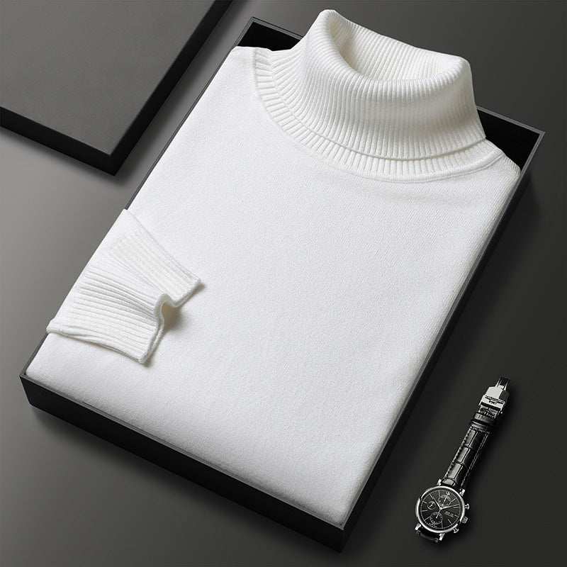 Jersey de cachemir premium para hombre, liso: tejido suave y agradable con un corte moderno, ideal para el trabajo y el tiempo libre