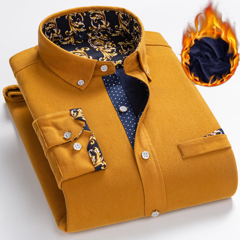 👔 60% RABATT JETZT! ✨ Herren Samtgewebe Hemd - Elegante Struktur mit Atmungsaktivem Tragekomfort für Business & Freizeit 🌟💼