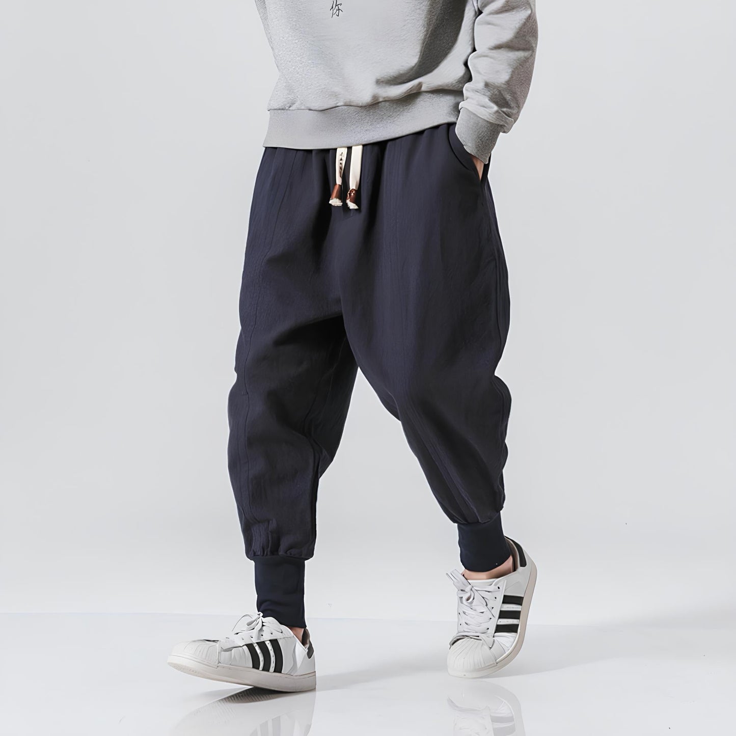 Riku - Pantalón bombacho cómodo de algodón