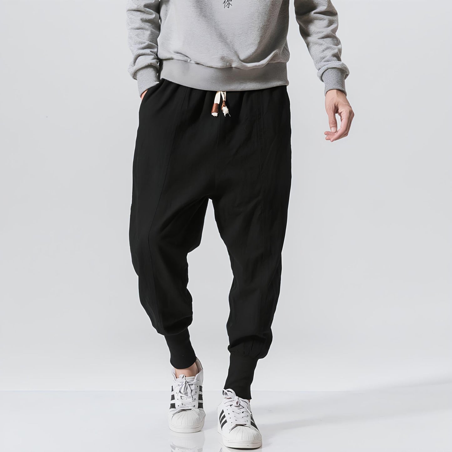Riku - Pantalón bombacho cómodo de algodón