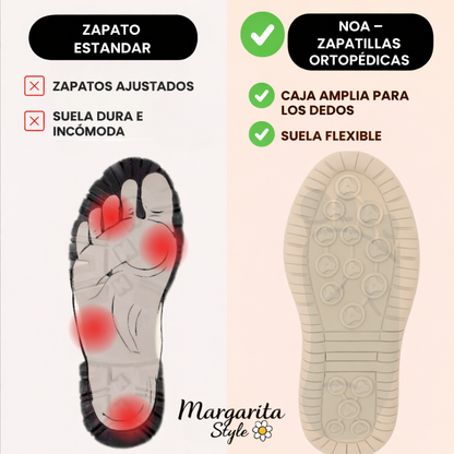 Noa - cómodos zapatos ortopédicos con cremallera