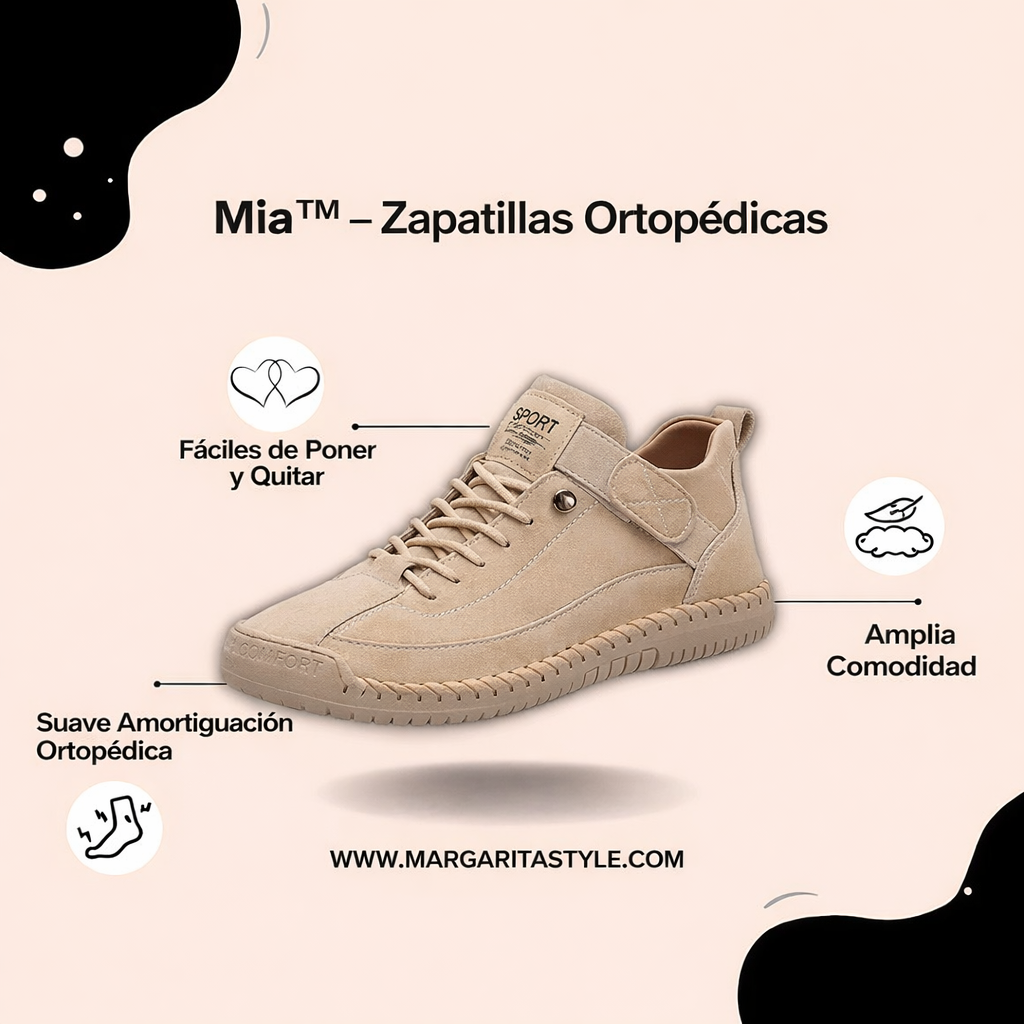 Mia - Zapatillas ortopédicas cómodas e indoloras