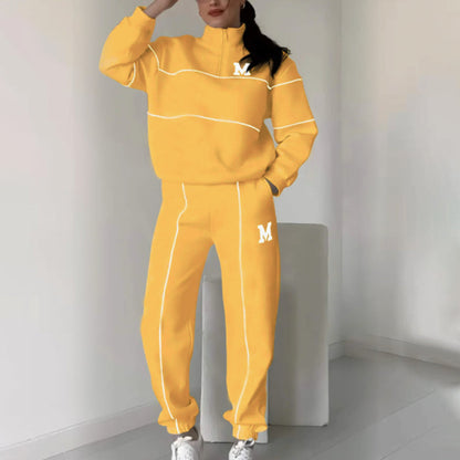 Conjunto de 2 piezas con sudadera informal y pantalón
