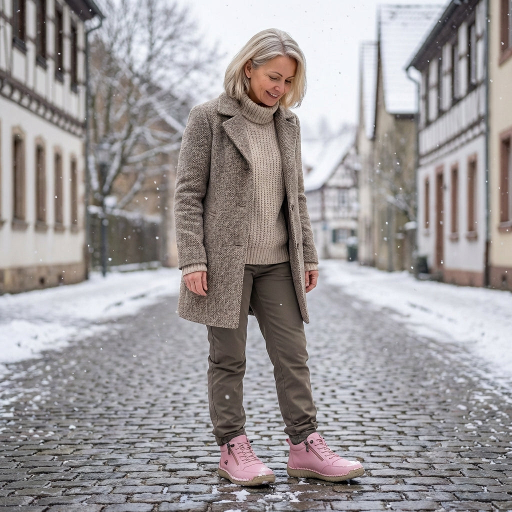 Noa - cómodos zapatos ortopédicos con cremallera