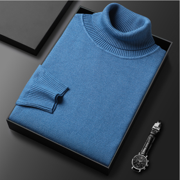 Jersey de cachemir premium para hombre, liso: tejido suave y agradable con un corte moderno, ideal para el trabajo y el tiempo libre