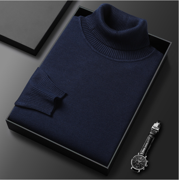 Jersey de cachemir premium para hombre, liso: tejido suave y agradable con un corte moderno, ideal para el trabajo y el tiempo libre