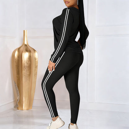 👚 60% RABATT JETZT! 🏃‍♀️ 2-teiliges Damen-Trainingsanzug-Set – Langärmlig, Atmungsaktiv & Perfekt für Sport oder Freizeit ✨📦