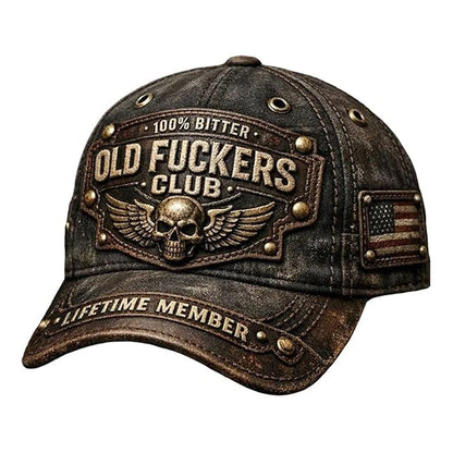 Gorra Vintage bordada "Old Fuckers Club"