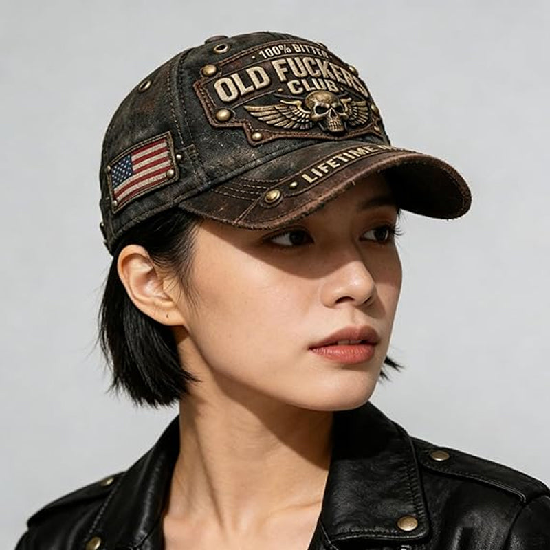 Gorra Vintage bordada "Old Fuckers Club"