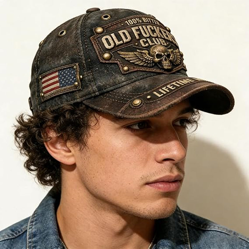 Gorra Vintage bordada "Old Fuckers Club"