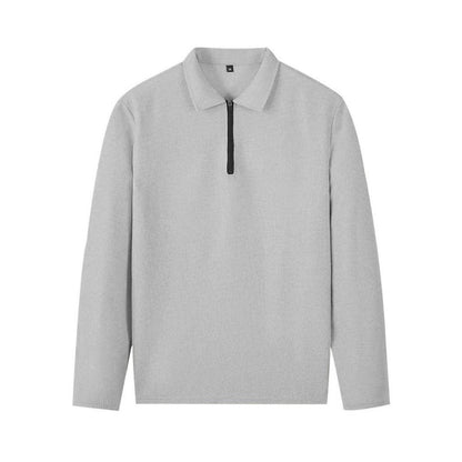 Conjunto para hombre compuesto por sudadera con tejido de punto gofrado y pantalón de pierna recta.