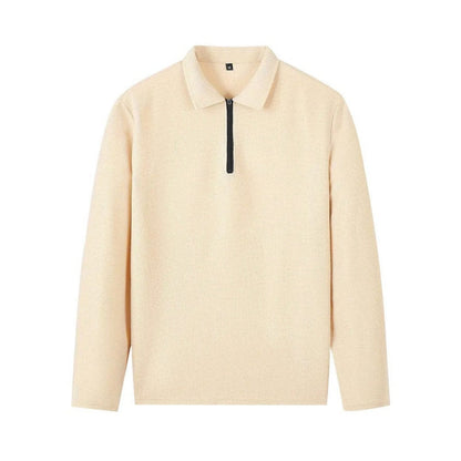 Conjunto para hombre compuesto por sudadera con tejido de punto gofrado y pantalón de pierna recta.